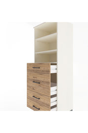 Hyperion Dolap 3 Raflı 4 Çekmeceli 60x44x163 - S53M026V3B