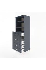 Hyperion Dolap 3 Raflı 4 Çekmeceli 60x44x163 - S53M026V5B