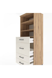 Hyperion Dolap 3 Raflı 4 Çekmeceli 60x44x163 - S53M026V7B