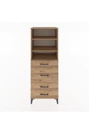 Hyperion Dolap 3 Raflı 4 Çekmeceli 60x44x163 - S53M026V9B