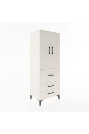 Hyperion Dolap 3 Raflı 3 Çekmeceli 2 Kapaklı 60x44x163 - S53M027V1B