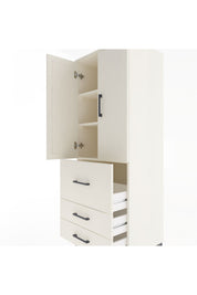 Hyperion Dolap 3 Raflı 3 Çekmeceli 2 Kapaklı 60x44x163 - S53M027V1B