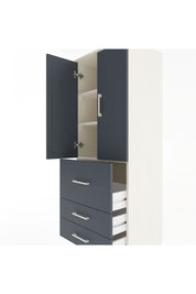 Hyperion Dolap 3 Raflı 3 Çekmeceli 2 Kapaklı 60x44x163 - S53M027V2B