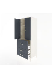 Hyperion Dolap 3 Raflı 3 Çekmeceli 2 Kapaklı 60x44x163 - S53M027V2B