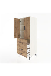 Hyperion Dolap 3 Raflı 3 Çekmeceli 2 Kapaklı 60x44x163 - S53M027V3B