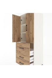 Hyperion Dolap 3 Raflı 3 Çekmeceli 2 Kapaklı 60x44x163 - S53M027V3B