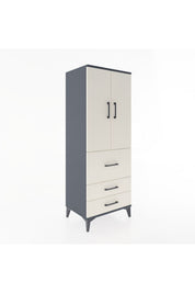 Hyperion Dolap 3 Raflı 3 Çekmeceli 2 Kapaklı 60x44x163 - S53M027V4B