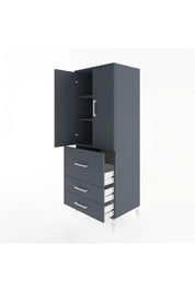 Hyperion Dolap 3 Raflı 3 Çekmeceli 2 Kapaklı 60x44x163 - S53M027V5B