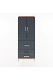 Hyperion Dolap 3 Raflı 3 Çekmeceli 2 Kapaklı 60x44x163 - S53M027V8B
