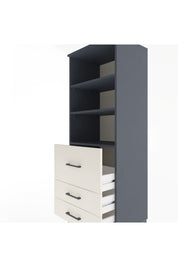Hyperion Dolap 3 Raflı 3 Çekmeceli 60x44x163 - S53M028V4B