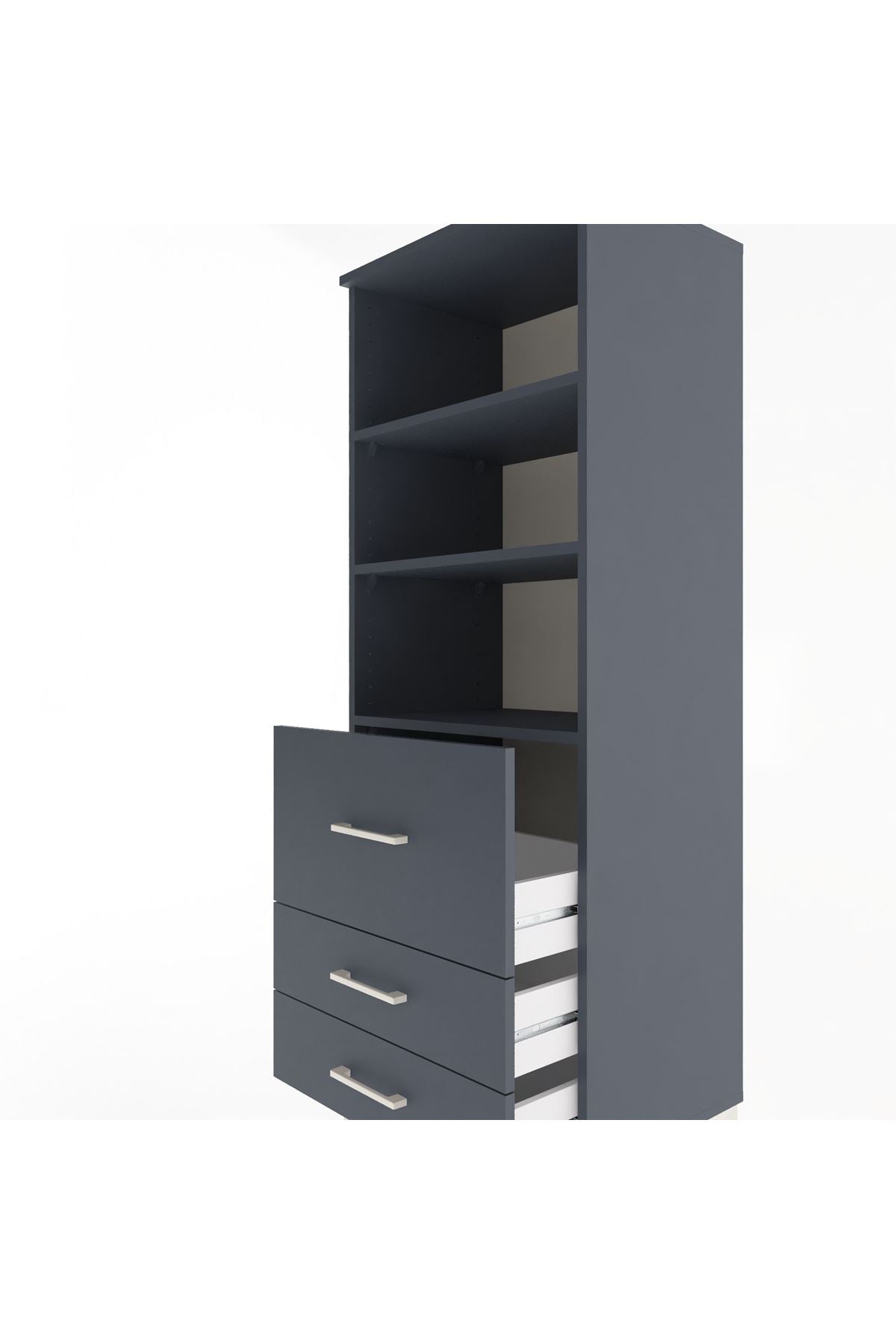 Hyperion Dolap 3 Raflı 3 Çekmeceli 60x44x163 - S53M028V5B