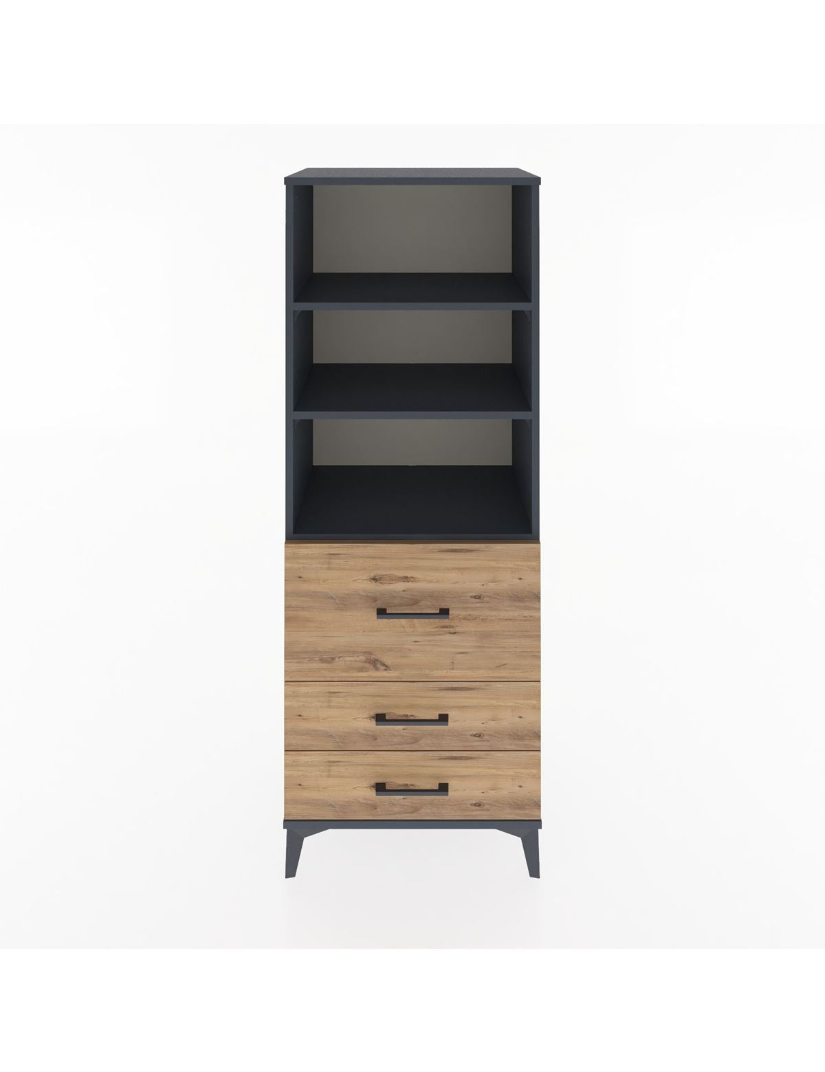 Hyperion Dolap 3 Raflı 3 Çekmeceli 60x44x163 - S53M028V6B