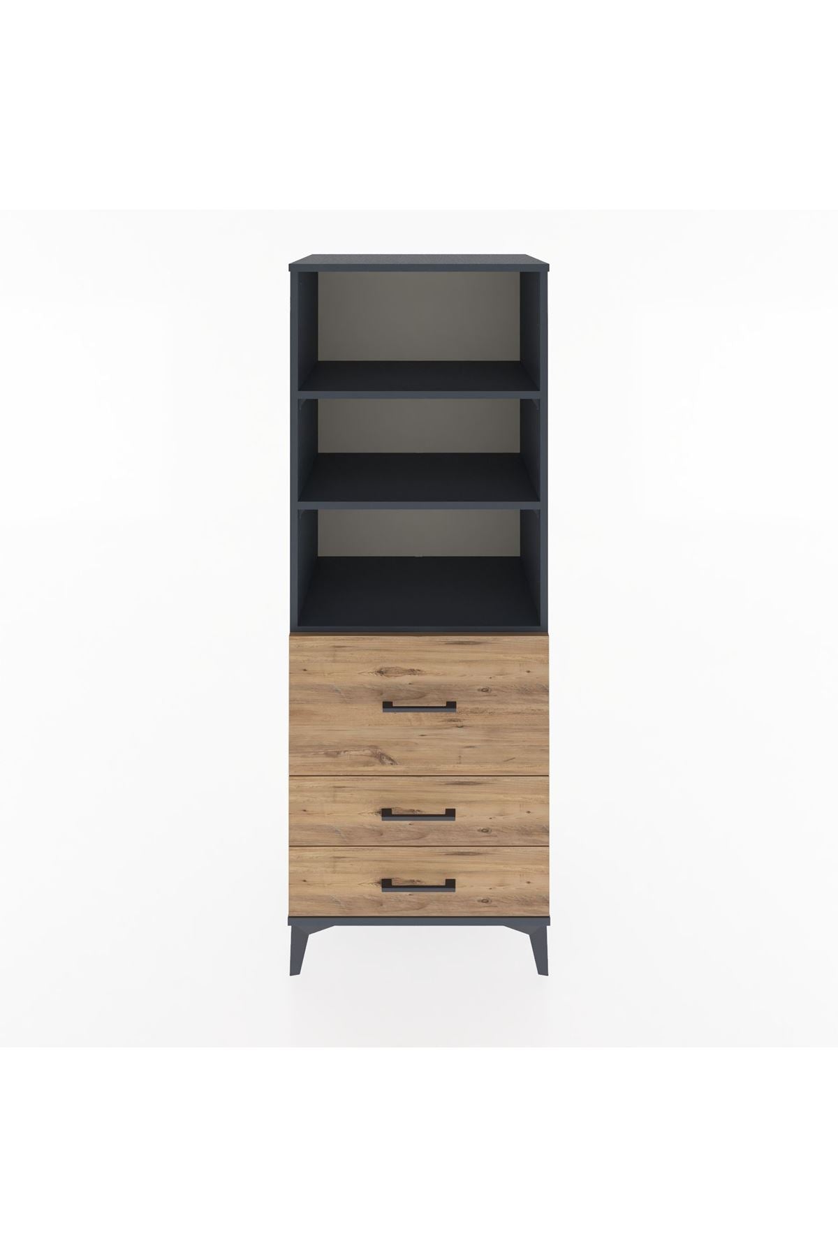 Hyperion Dolap 3 Raflı 3 Çekmeceli 60x44x163 - S53M028V6B