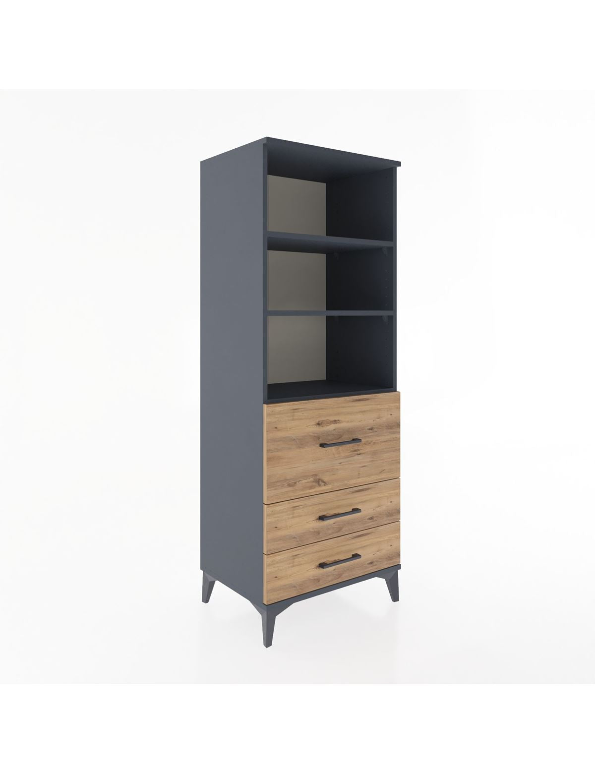 Hyperion Dolap 3 Raflı 3 Çekmeceli 60x44x163 - S53M028V6B