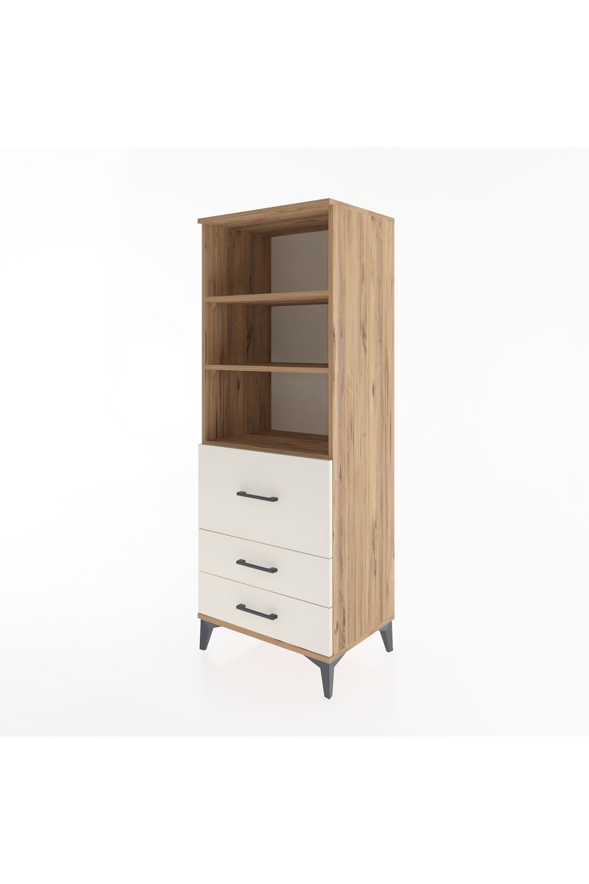 Hyperion Dolap 3 Raflı 3 Çekmeceli 60x44x163 - S53M028V7B