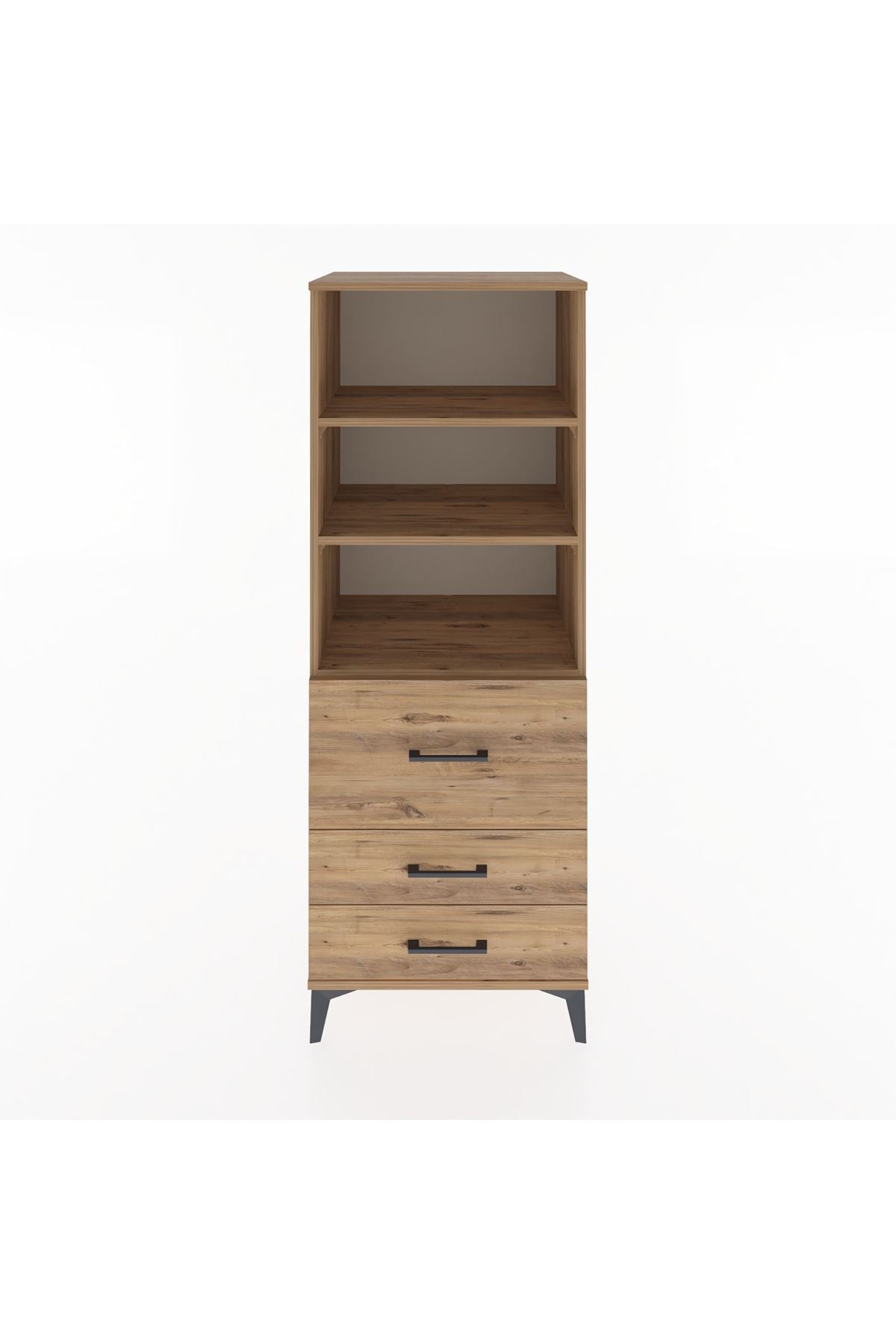 Hyperion Dolap 3 Raflı 3 Çekmeceli 60x44x163 - S53M028V9B