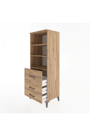 Hyperion Dolap 3 Raflı 3 Çekmeceli 60x44x163 - S53M028V9B