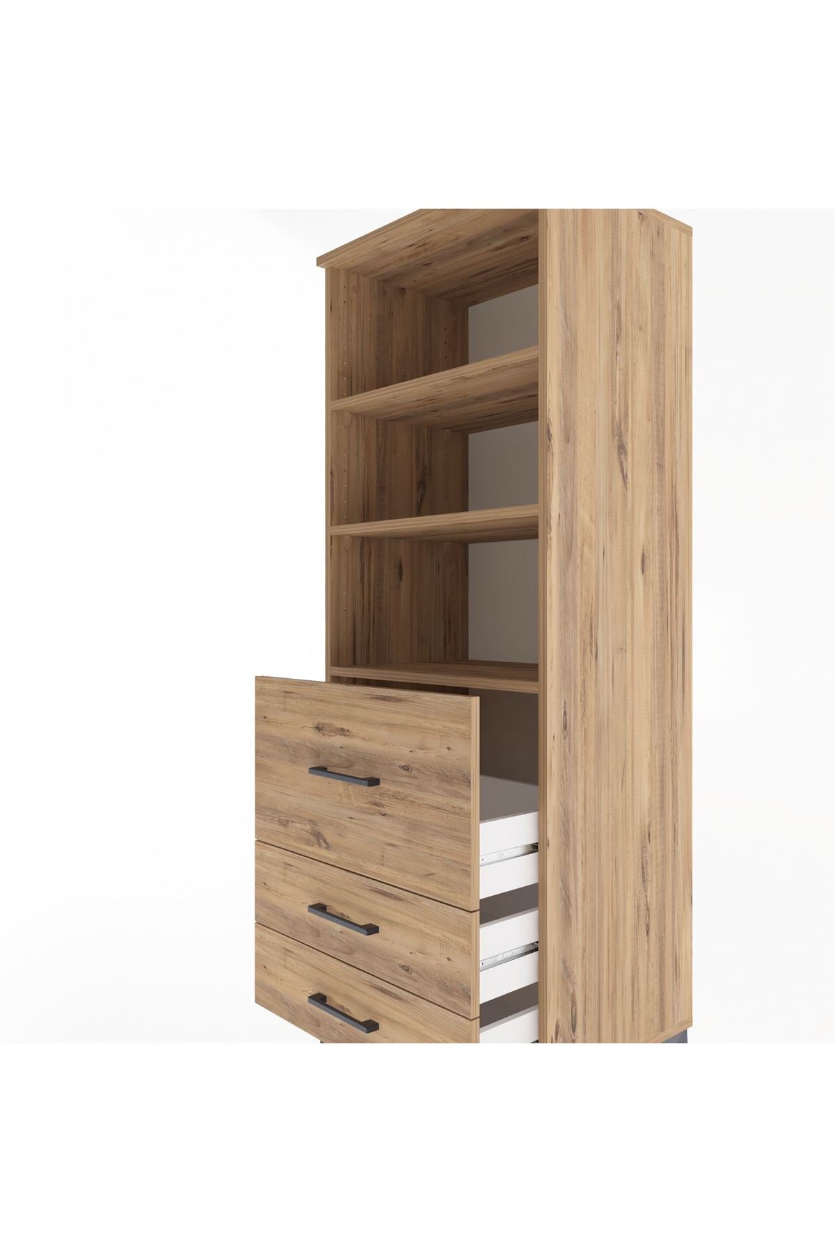 Hyperion Dolap 3 Raflı 3 Çekmeceli 60x44x163 - S53M028V9B