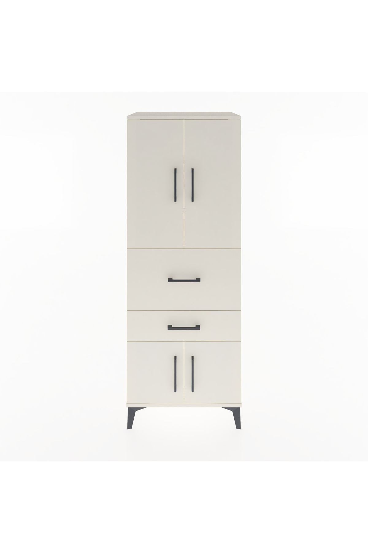Hyperion Dolap 3 Raflı 2 Çekmeceli 4 Kapaklı 60x44x163 - S53M029V1B