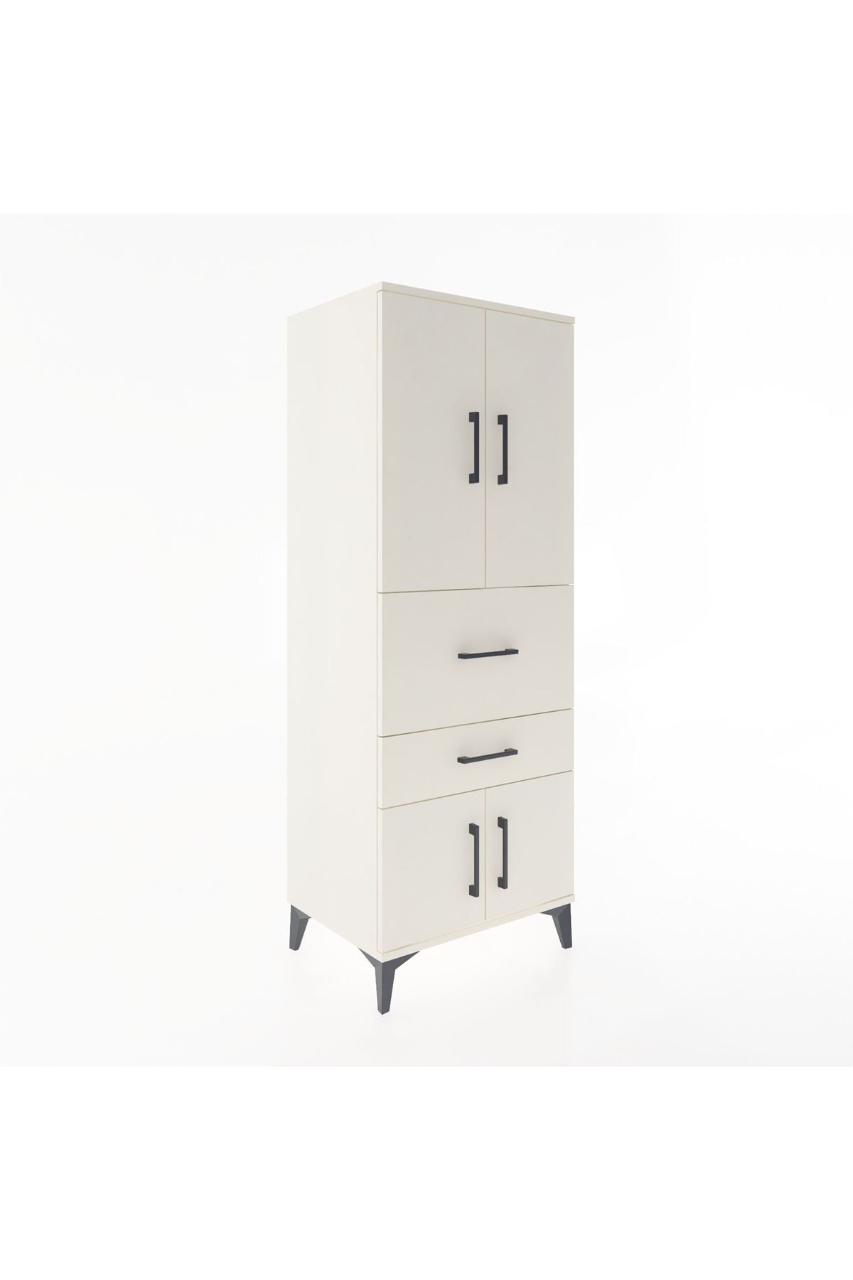 Hyperion Dolap 3 Raflı 2 Çekmeceli 4 Kapaklı 60x44x163 - S53M029V1B