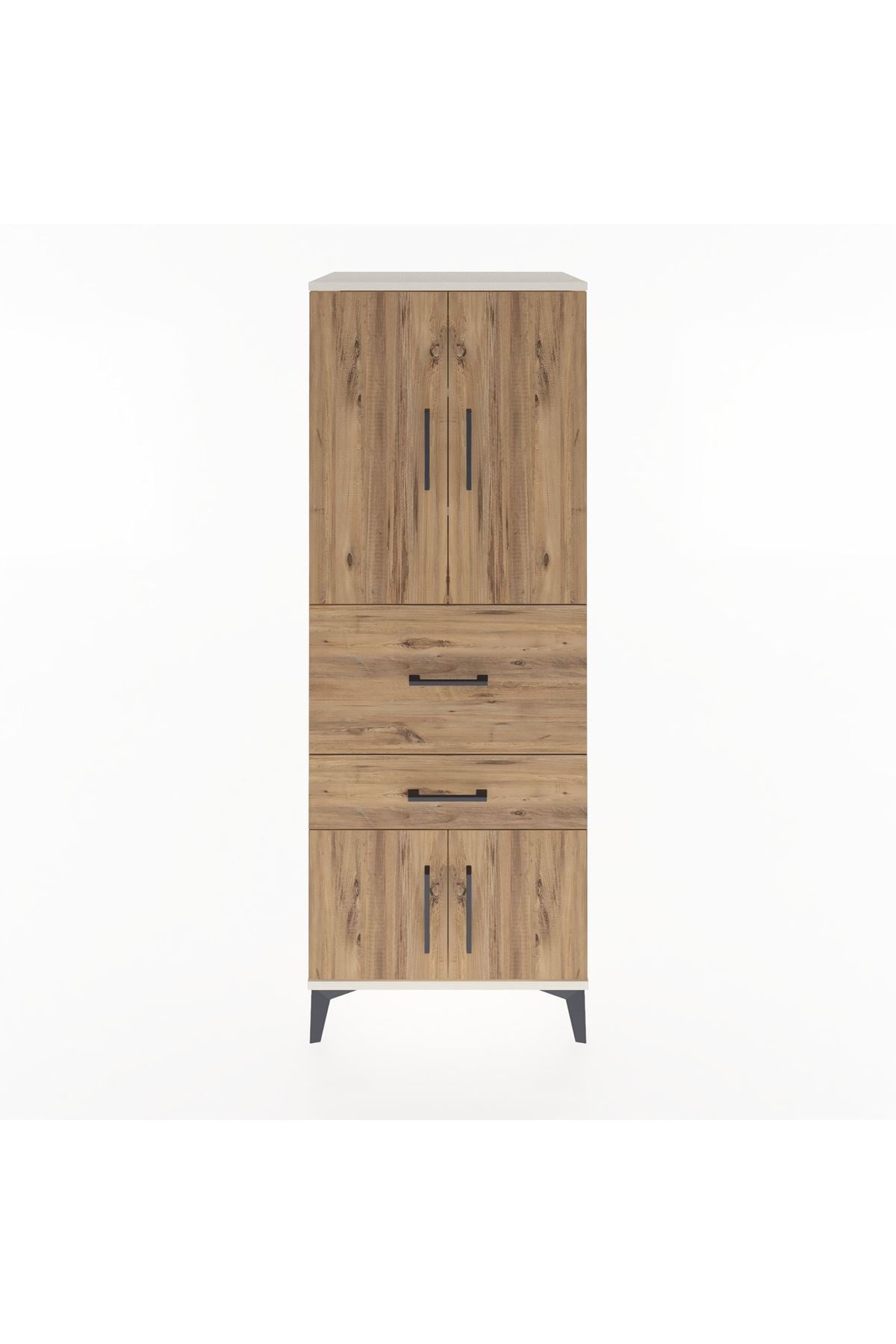 Hyperion Dolap 3 Raflı 2 Çekmeceli 4 Kapaklı 60x44x163 - S53M029V3B