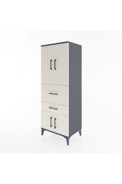 Hyperion Dolap 3 Raflı 2 Çekmeceli 4 Kapaklı 60x44x163 - S53M029V4B