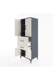 Hyperion Dolap 3 Raflı 2 Çekmeceli 4 Kapaklı 60x44x163 - S53M029V4B