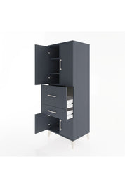 Hyperion Dolap 3 Raflı 2 Çekmeceli 4 Kapaklı 60x44x163 - S53M029V5B