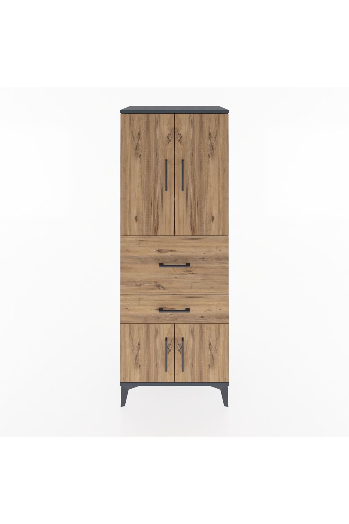 Hyperion Dolap 3 Raflı 2 Çekmeceli 4 Kapaklı 60x44x163 - S53M029V6B