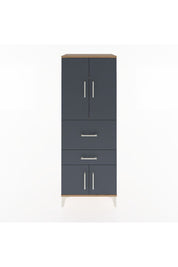 Hyperion Dolap 3 Raflı 2 Çekmeceli 4 Kapaklı 60x44x163 - S53M029V8B