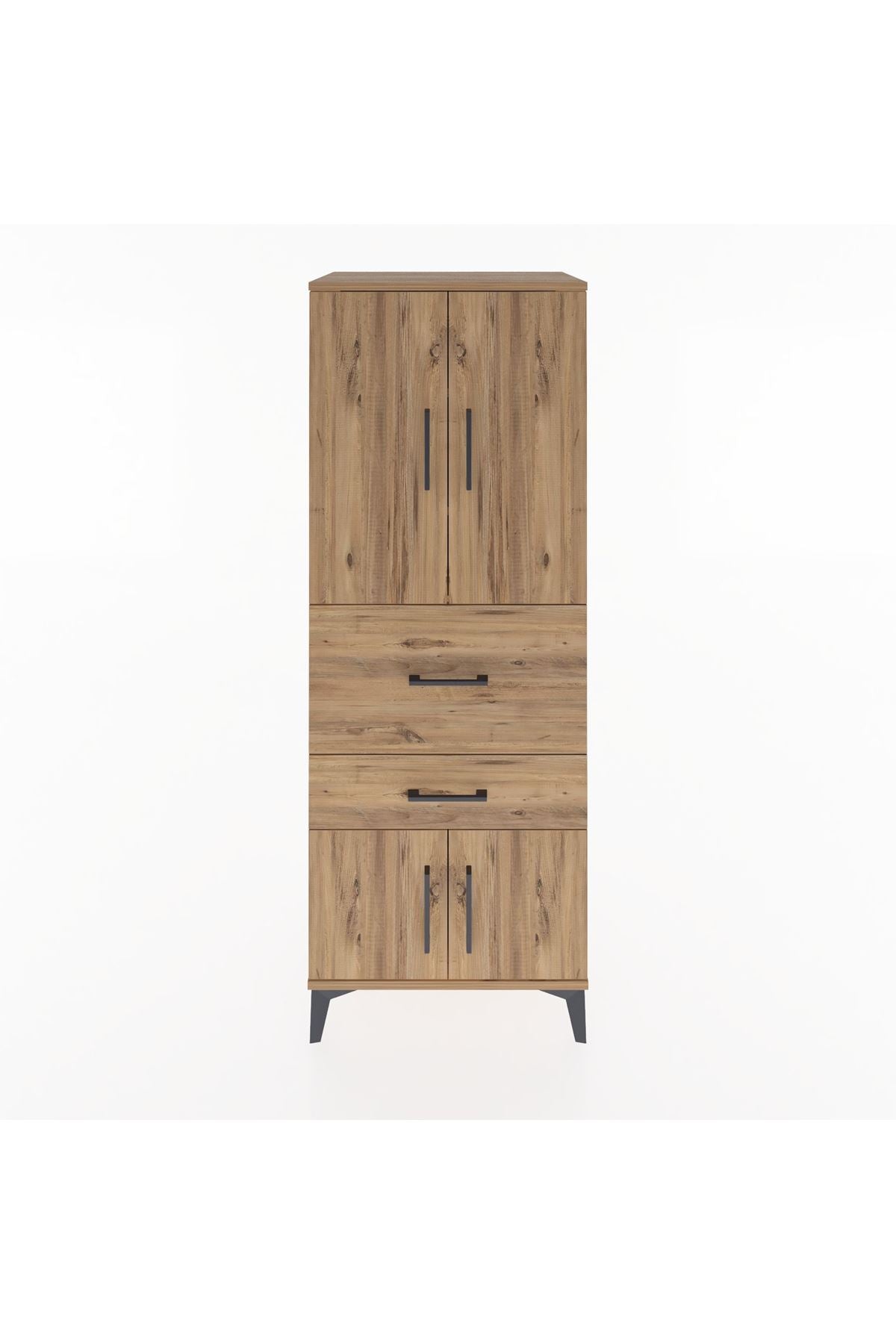 Hyperion Dolap 3 Raflı 2 Çekmeceli 4 Kapaklı 60x44x163 - S53M029V9B