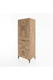Hyperion Dolap 3 Raflı 2 Çekmeceli 4 Kapaklı 60x44x163 - S53M029V9B