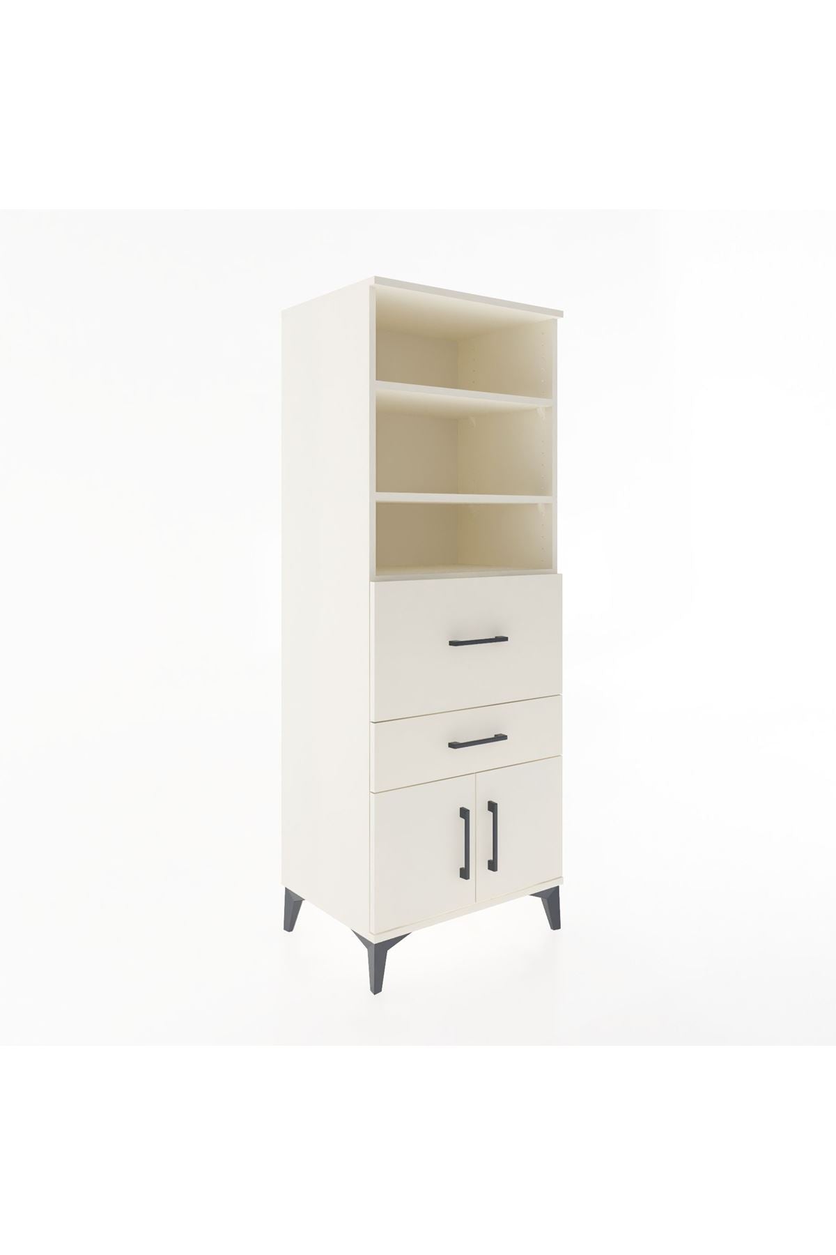 Hyperion Dolap 3 Raflı 2 Çekmeceli 2 Kapaklı 60x44x163 - S53M030V1B