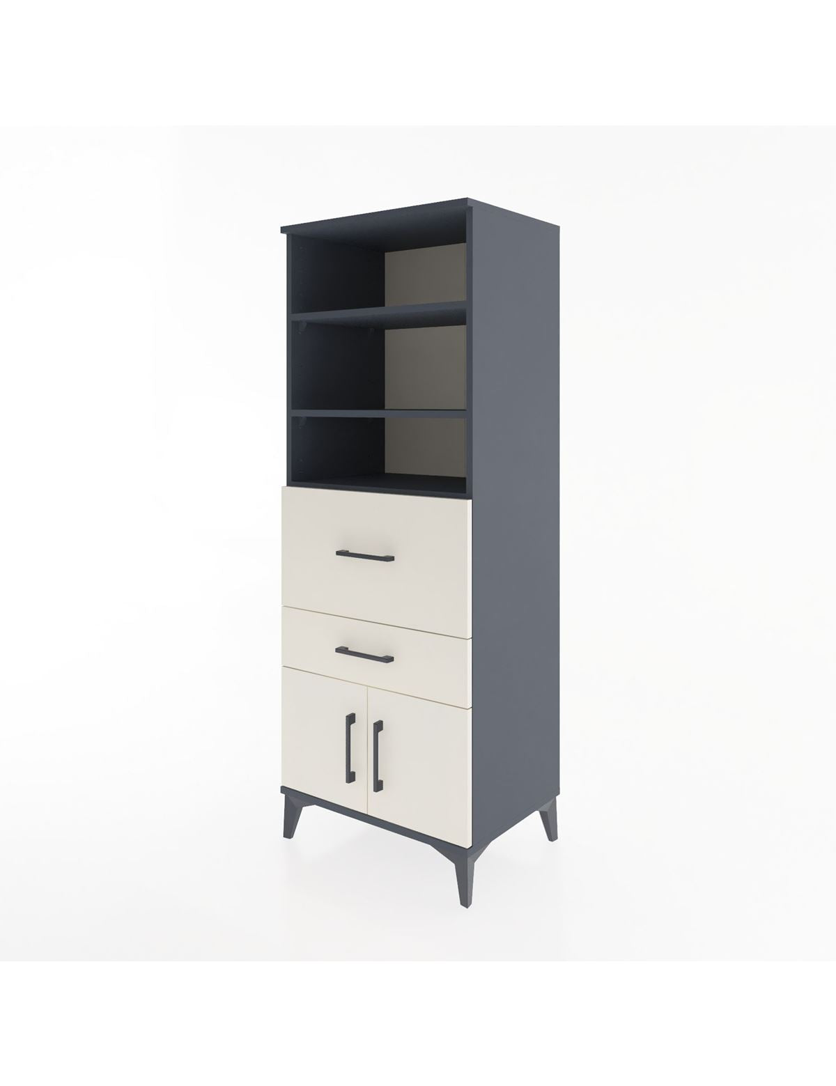 Hyperion Dolap 3 Raflı 2 Çekmeceli 2 Kapaklı 60x44x163 - S53M030V4B