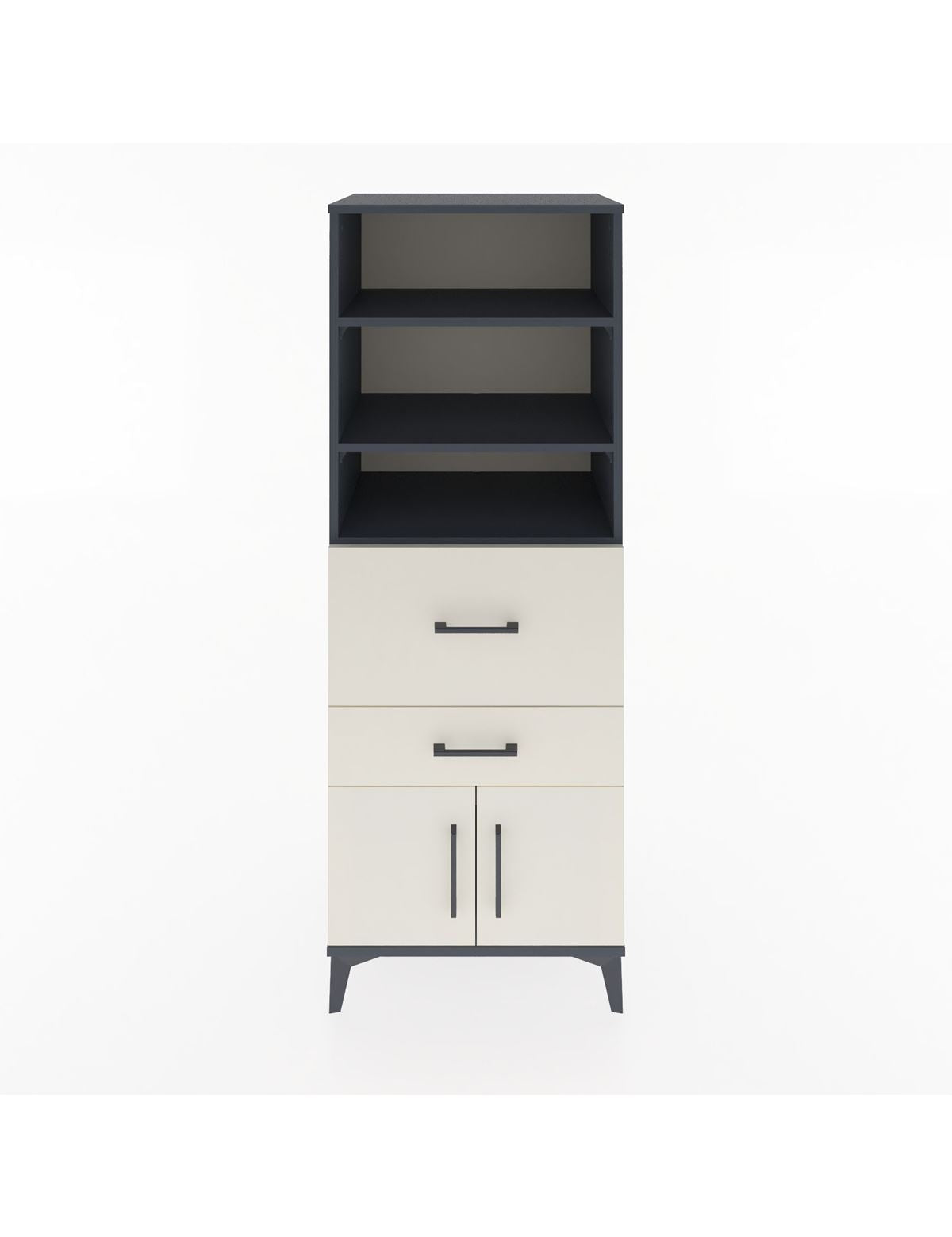 Hyperion Dolap 3 Raflı 2 Çekmeceli 2 Kapaklı 60x44x163 - S53M030V4B