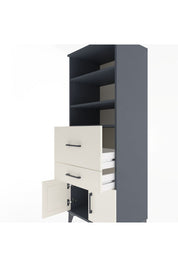 Hyperion Dolap 3 Raflı 2 Çekmeceli 2 Kapaklı 60x44x163 - S53M030V4B