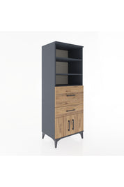 Hyperion Dolap 3 Raflı 2 Çekmeceli 2 Kapaklı 60x44x163 - S53M030V6B