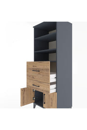 Hyperion Dolap 3 Raflı 2 Çekmeceli 2 Kapaklı 60x44x163 - S53M030V6B