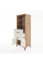 Hyperion Dolap 3 Raflı 2 Çekmeceli 2 Kapaklı 60x44x163 - S53M030V7B