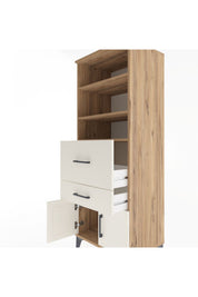 Hyperion Dolap 3 Raflı 2 Çekmeceli 2 Kapaklı 60x44x163 - S53M030V7B