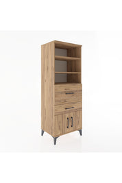 Hyperion Dolap 3 Raflı 2 Çekmeceli 2 Kapaklı 60x44x163 - S53M030V9B