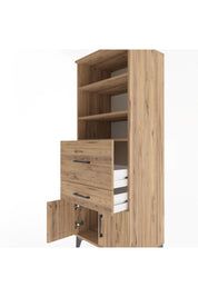 Hyperion Dolap 3 Raflı 2 Çekmeceli 2 Kapaklı 60x44x163 - S53M030V9B