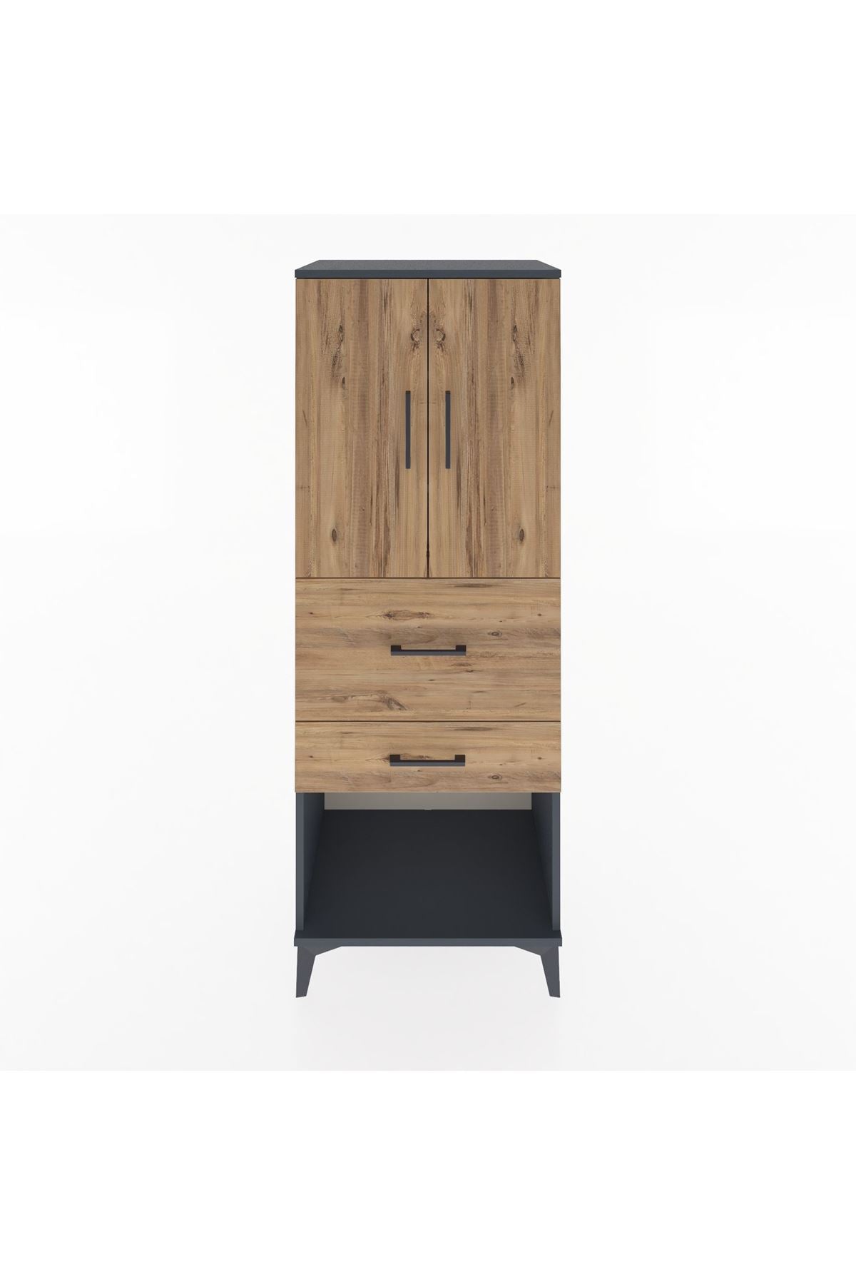 Hyperion Dolap 3 Raflı 2 Çekmeceli 2 Kapaklı 60x44x163 - S53M031V6B