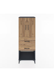Hyperion Dolap 3 Raflı 2 Çekmeceli 2 Kapaklı 60x44x163 - S53M031V6B