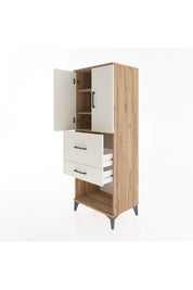 Hyperion Dolap 3 Raflı 2 Çekmeceli 2 Kapaklı 60x44x163 - S53M031V7B
