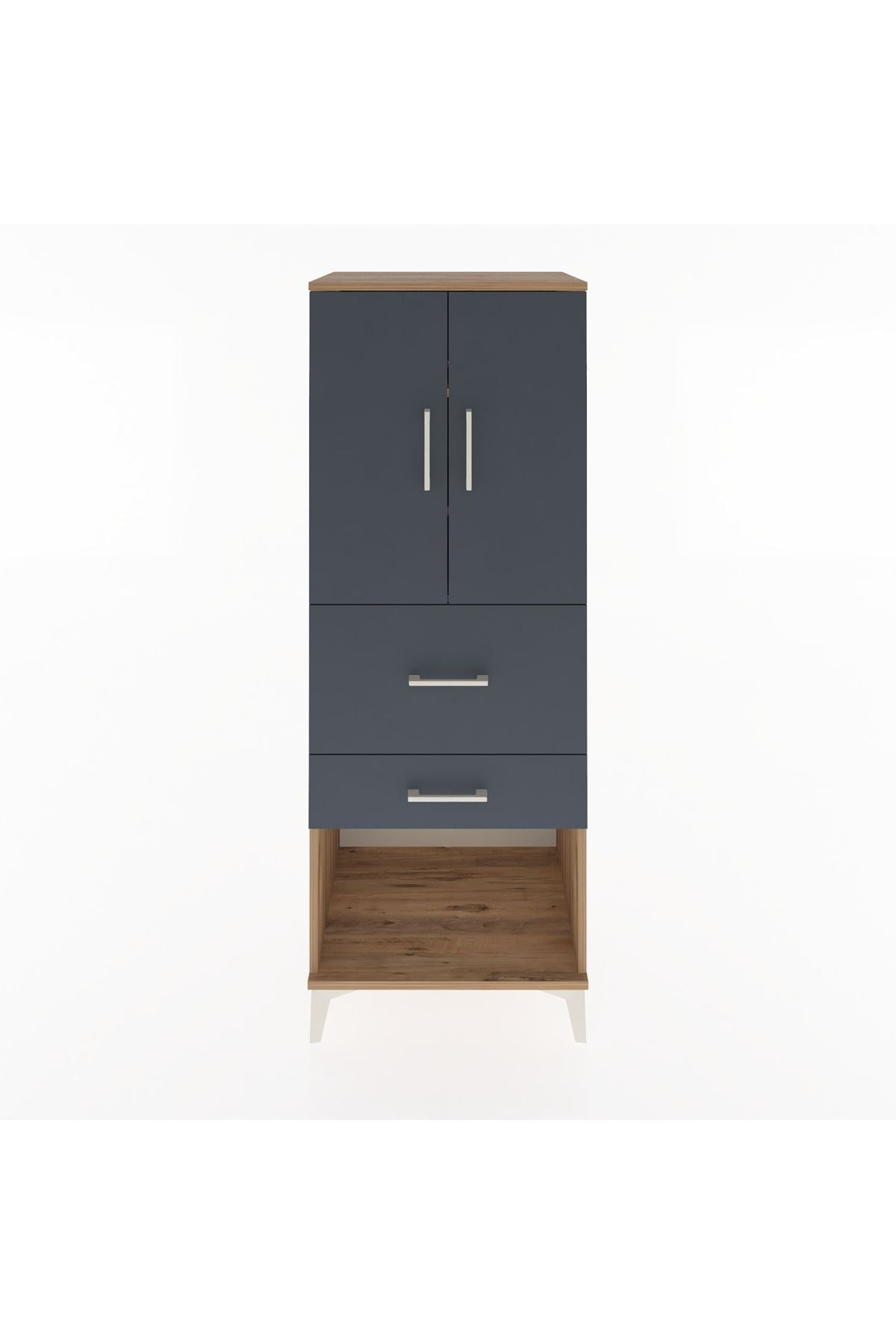 Hyperion Dolap 3 Raflı 2 Çekmeceli 2 Kapaklı 60x44x163 - S53M031V8B