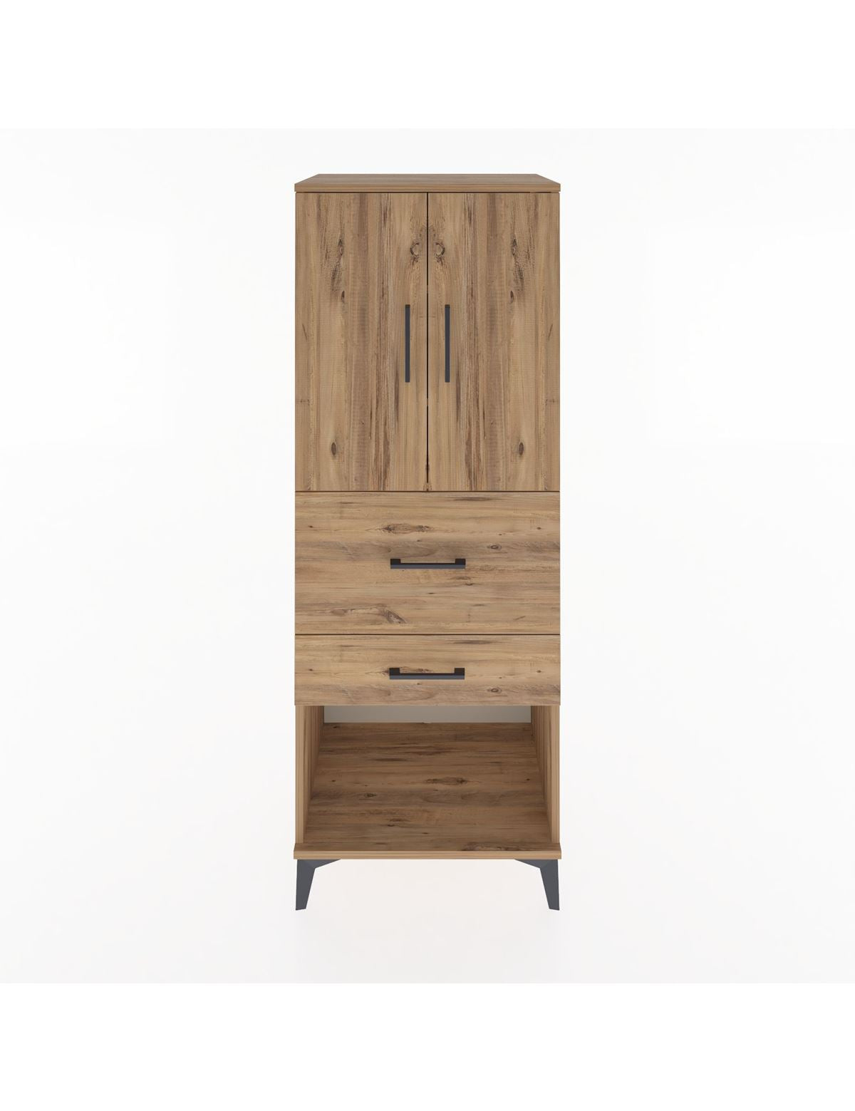 Hyperion Dolap 3 Raflı 2 Çekmeceli 2 Kapaklı 60x44x163 - S53M031V9B