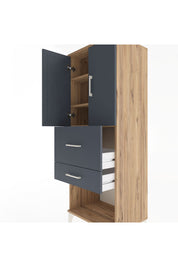 Hyperion Dolap 3 Raflı 2 Çekmeceli 2 Kapaklı 60x44x163 - S53M031V8B