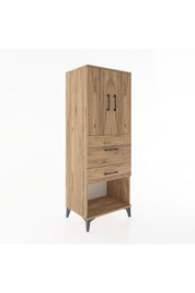 Hyperion Dolap 3 Raflı 2 Çekmeceli 2 Kapaklı 60x44x163 - S53M031V9B