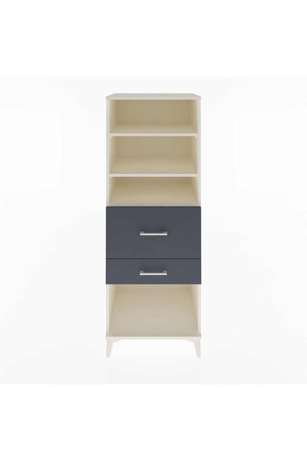 Hyperion Dolap 3 Raflı 2 Çekmeceli 60x44x163 - S53M032V2B
